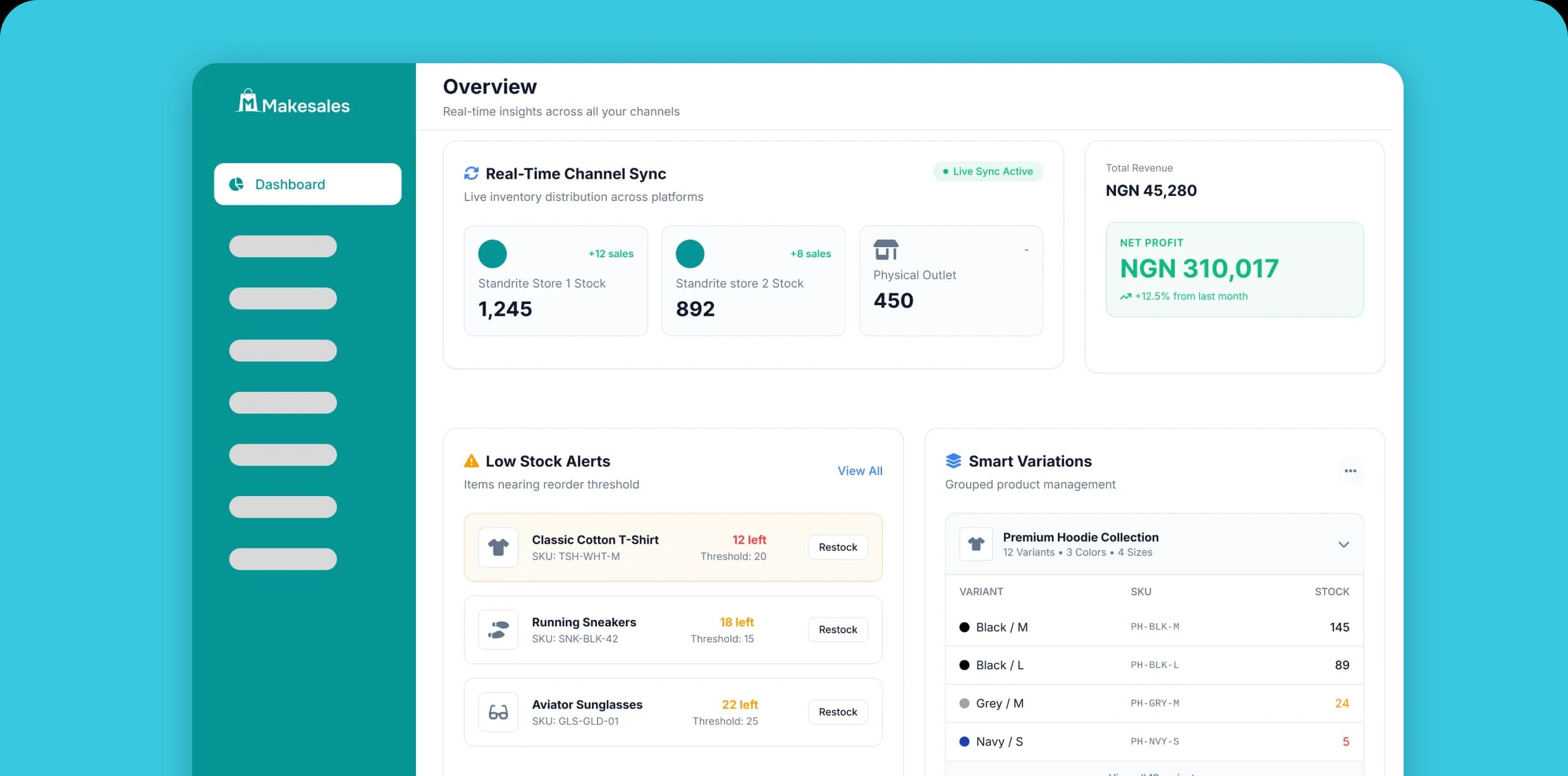 Inventory Management Dashboard