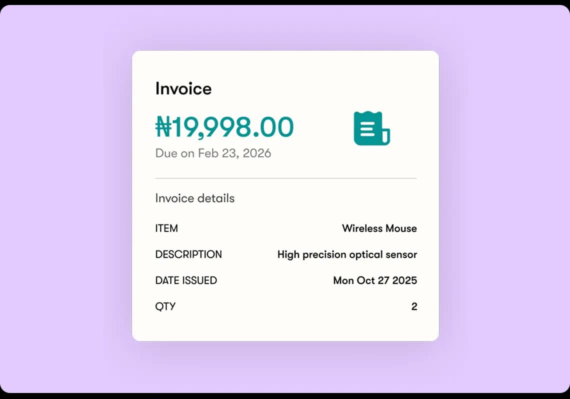 Create Invoice