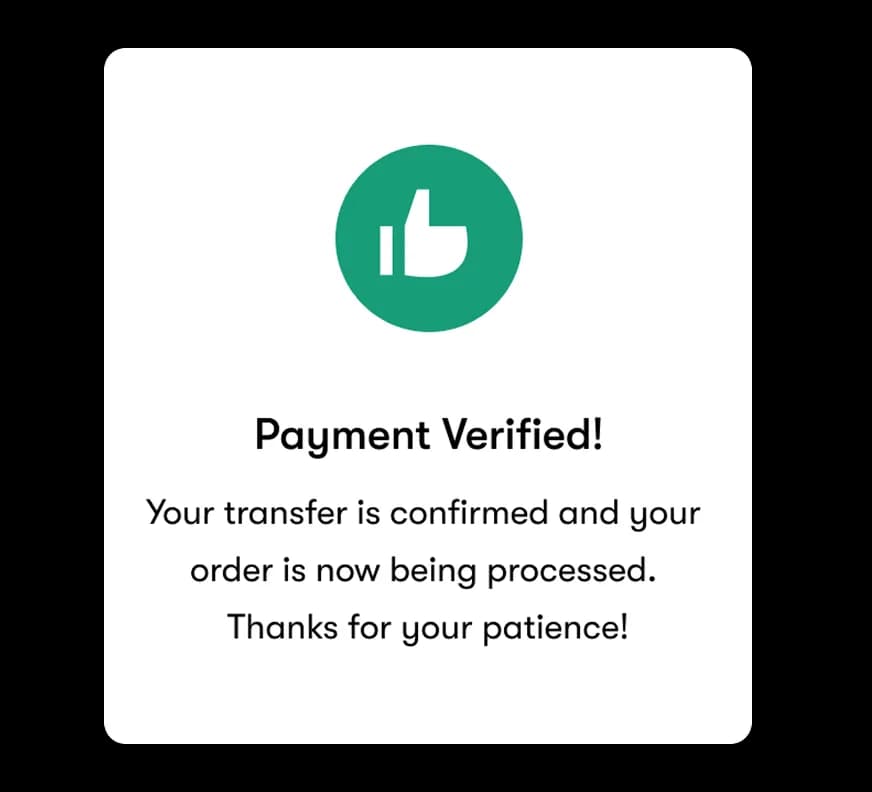 Payment Verified
