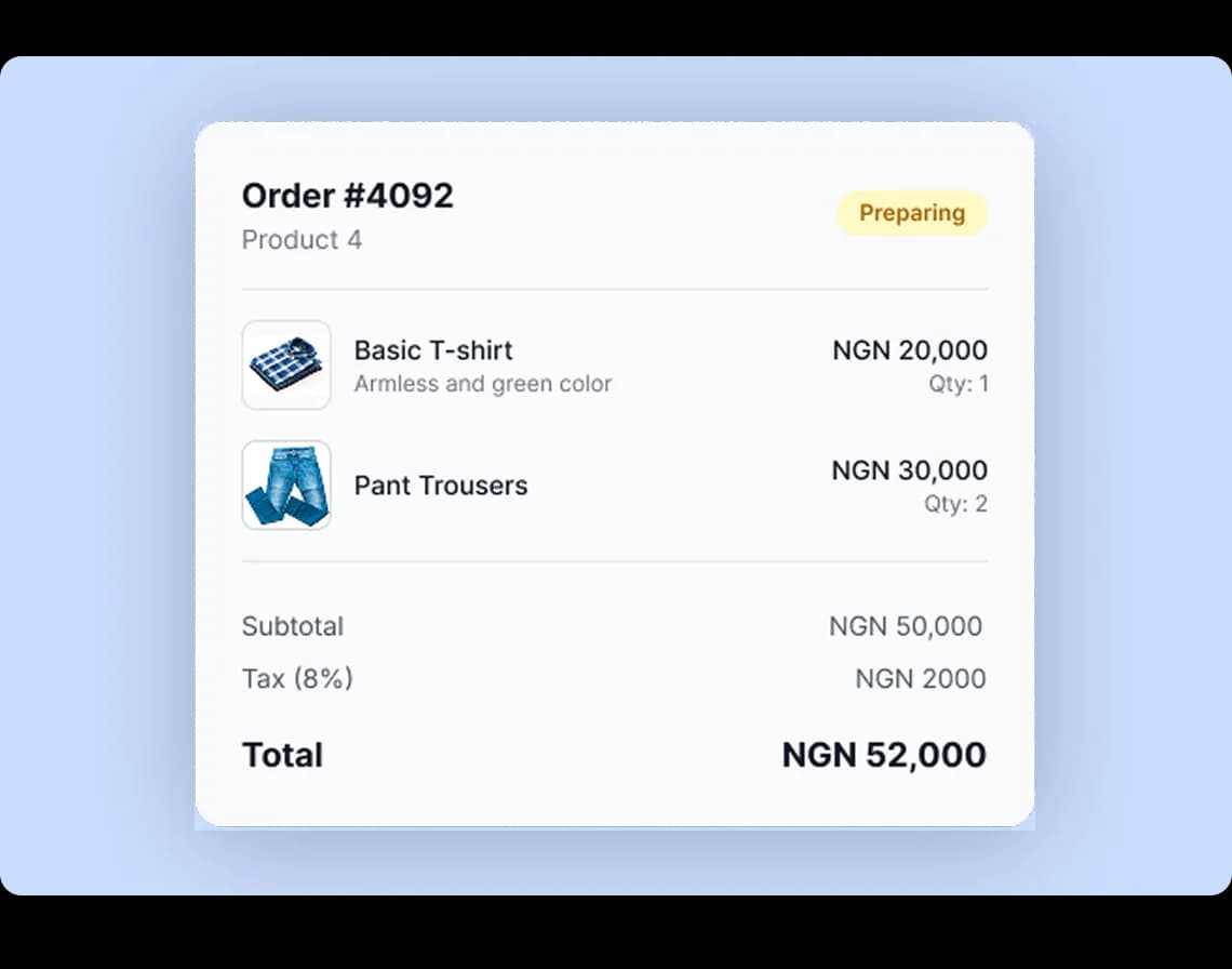 Efficiently manage your orders